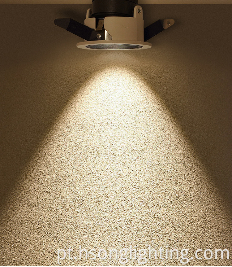 Vendas a quente anti -brilho GU10 Luz de luz de teto embutido LED para casa de hotel em casa 3W 5W